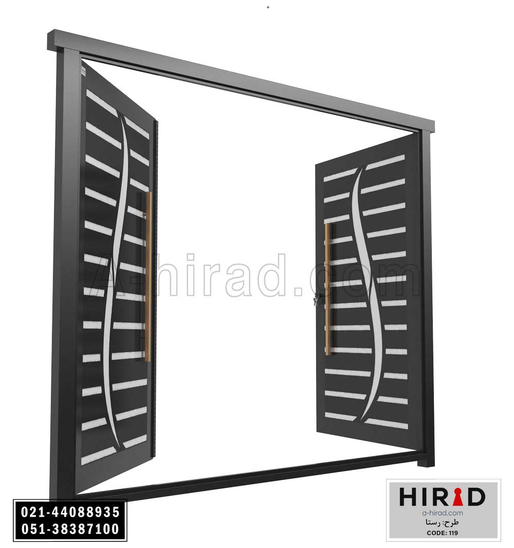 درب پارکینگ ریلی کد 20119 طرح رستا هیراد